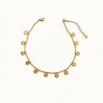 Royale Sunburst Disc Charm Anklet