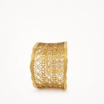 Majestic Filigree Gold Statement Cuff Bracelet