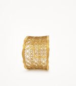 Majestic Filigree Gold Statement Cuff Bracelet