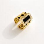 Noir Luxe Cuff Ring