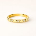 LaaBella Celestial Spark 18K Gold Plated Ring | Elegant Gold Ring for Women