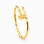 Royale Nail Cuff Gold Open Bangle