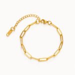 Luxe Paperclip Gold Chain Bracelet