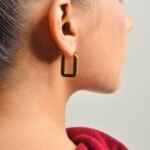 Royale Rectangular Hoop Earrings - Image 3