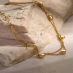 Amour Heart Charm Layered Bracelet - Image 2