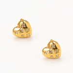 Royale Celestial Heart Stud Earrings