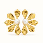 Royale Pearl Bloom Stud Earrings