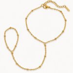 Celeste Beaded Hand Chain Bracelet