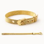 Luxury Gold Mesh Buckle Bracelet for Women