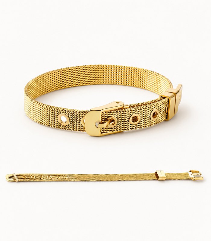 Luxury Gold Mesh Buckle Bracelet for Women