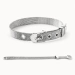 Silver Mesh Buckle Bracelet