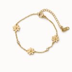 Aurora Daisy Charm Crystal Bracelet
