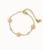 Aurora Daisy Charm Crystal Bracelet