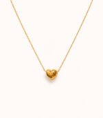 Minimalist Heart Charm Gold Plated Necklace