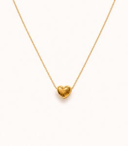 Minimalist Heart Charm Gold Plated Necklace