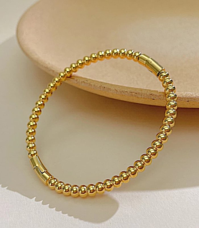 Minimalist Gold Bead Bracelet for Everyday Elegance